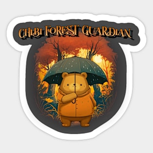 Chibi Forest Guardian Chibi Anime Sticker